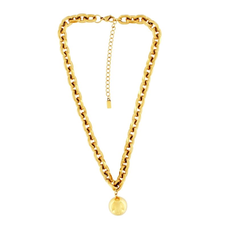 DANSK Chunky Gold Chain Necklace – Gullbelagt halskjede