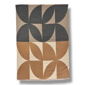 Hovedbilde Retro Abstrakt gr&aring;tt skjerf